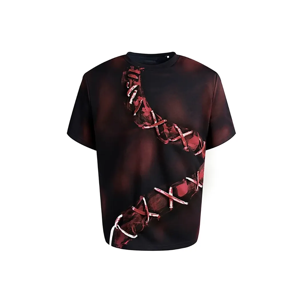 WOHOO Черно-красные унисекс футболки