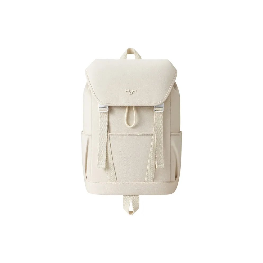 MAH Переработанный хлопок холст рюкзак женский экрю