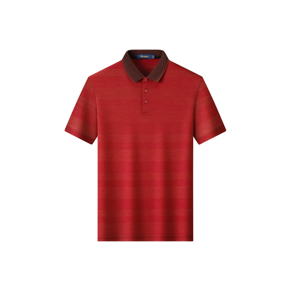 LUOZI Мужское Поло Бордового цвета