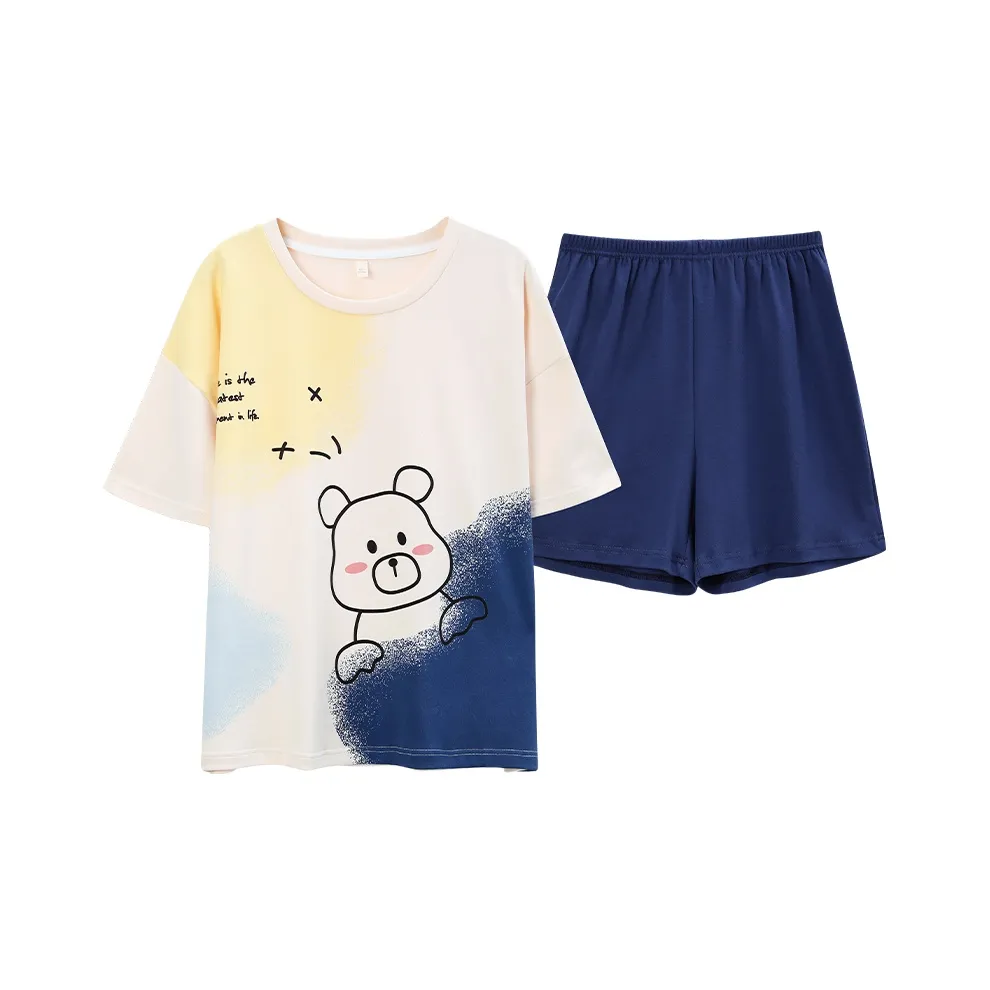 Pretty lady Многоцветный Медвежонок Женские Пижамные комплекты