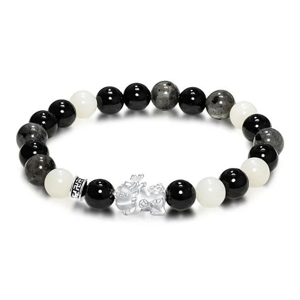 TRUE ME Bodhi Root Textile Beaded Bracelet Unisex