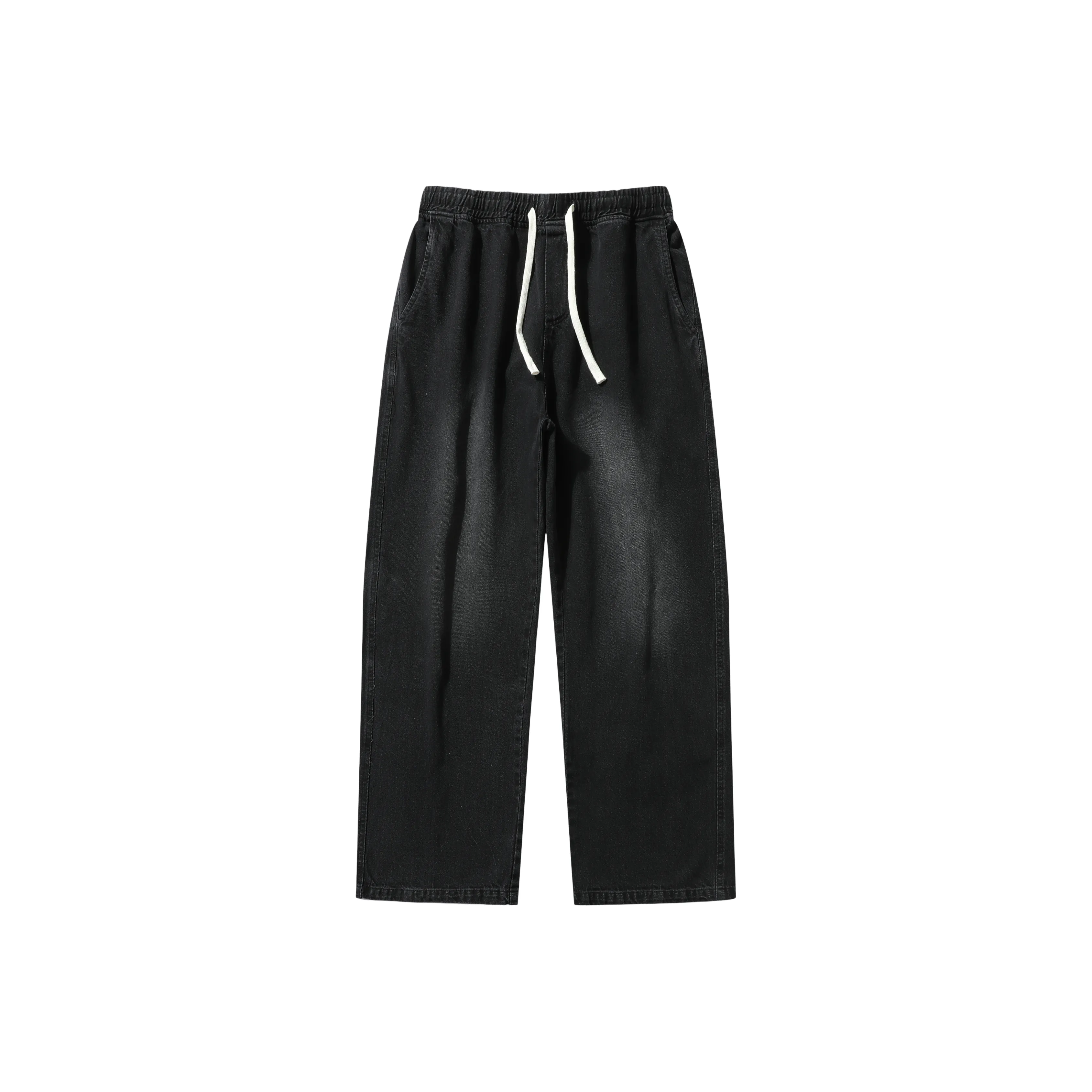 YICHEN Камень Промытый Черный Унисекс Джинсы