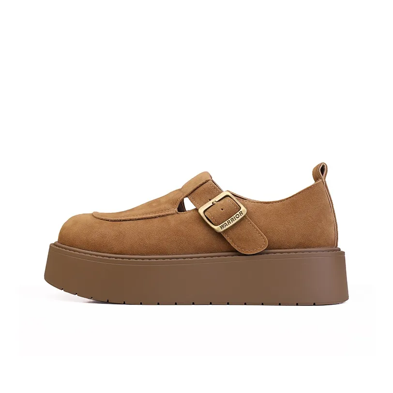 Warrior Покрытие Устойчивое к истиранию Увеличение Высоты Низкий Топ Повседневная Обувь Женская CAMEL