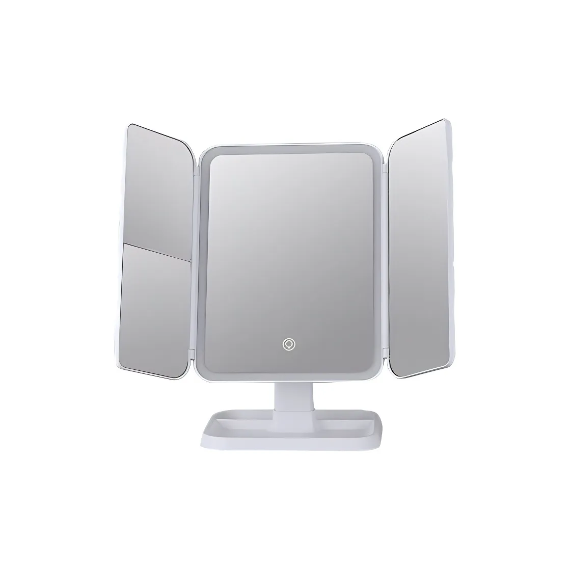 Future Maple Умный светодиодный свет для макияжа с тремя лицами складной для красоты с функцией зарядки вращающееся зеркальце