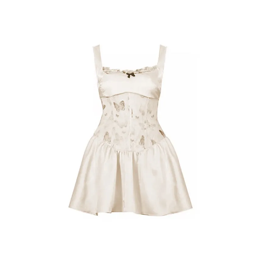 Mu Xiao Xin Slip Dresses Women's Champagne