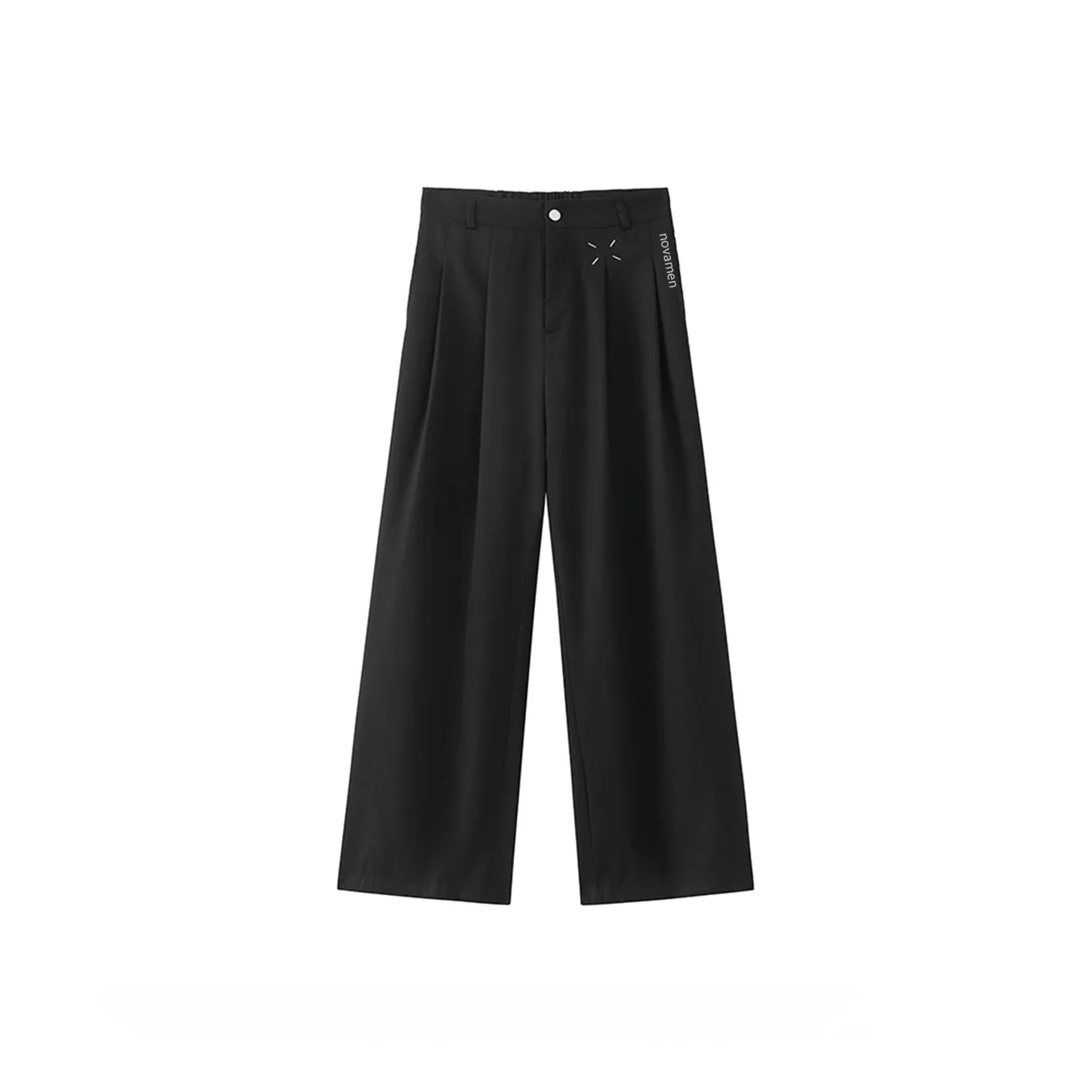 Novamen Черные унисекс костюмные брюки