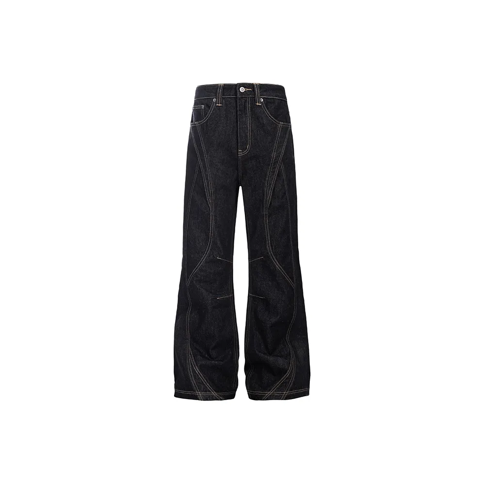 CATSSTAC Черные Унисекс Джинсы