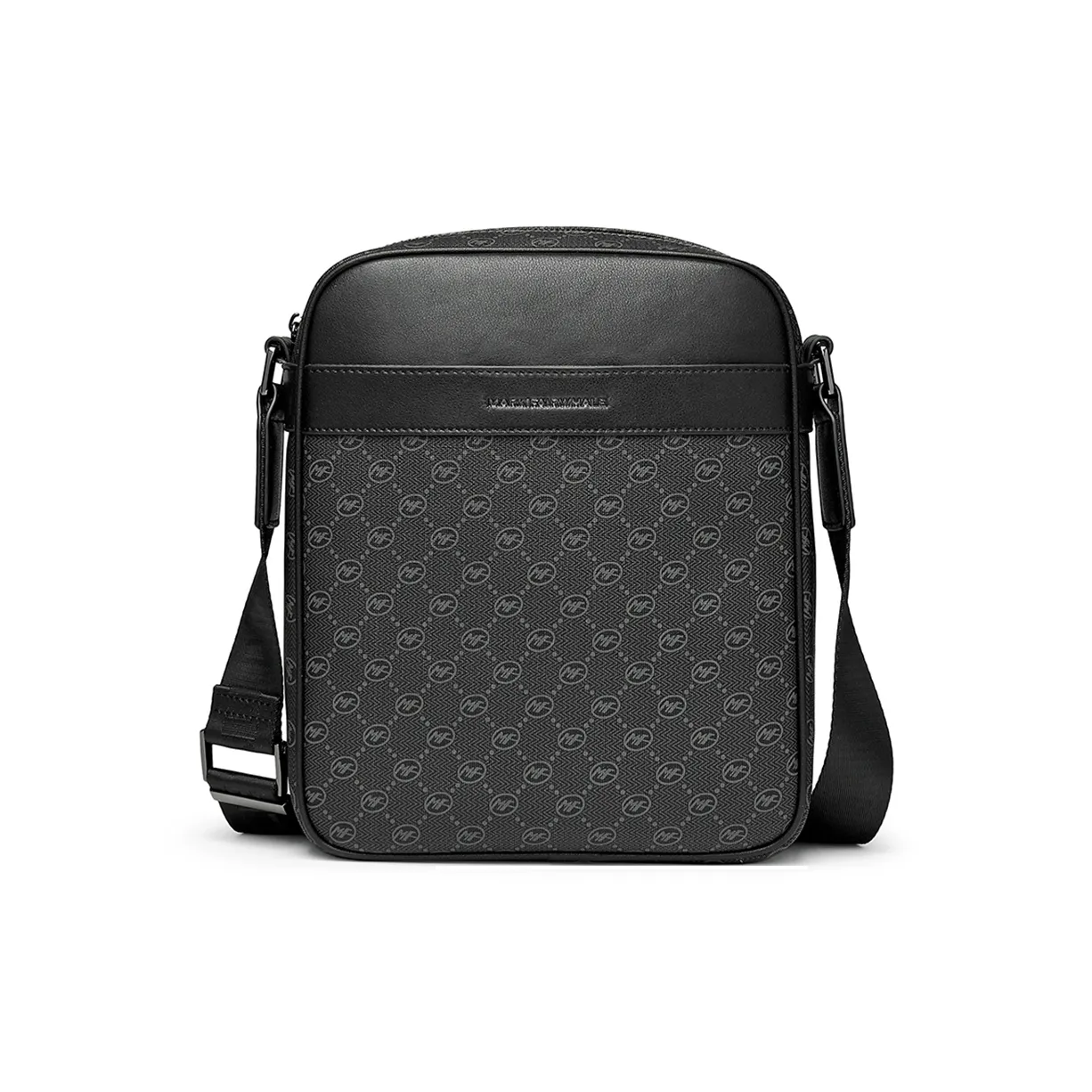 FAIRWHALE Сумка через плечо из ПВХ Сумка на плечо Стандартная Мужская Черная