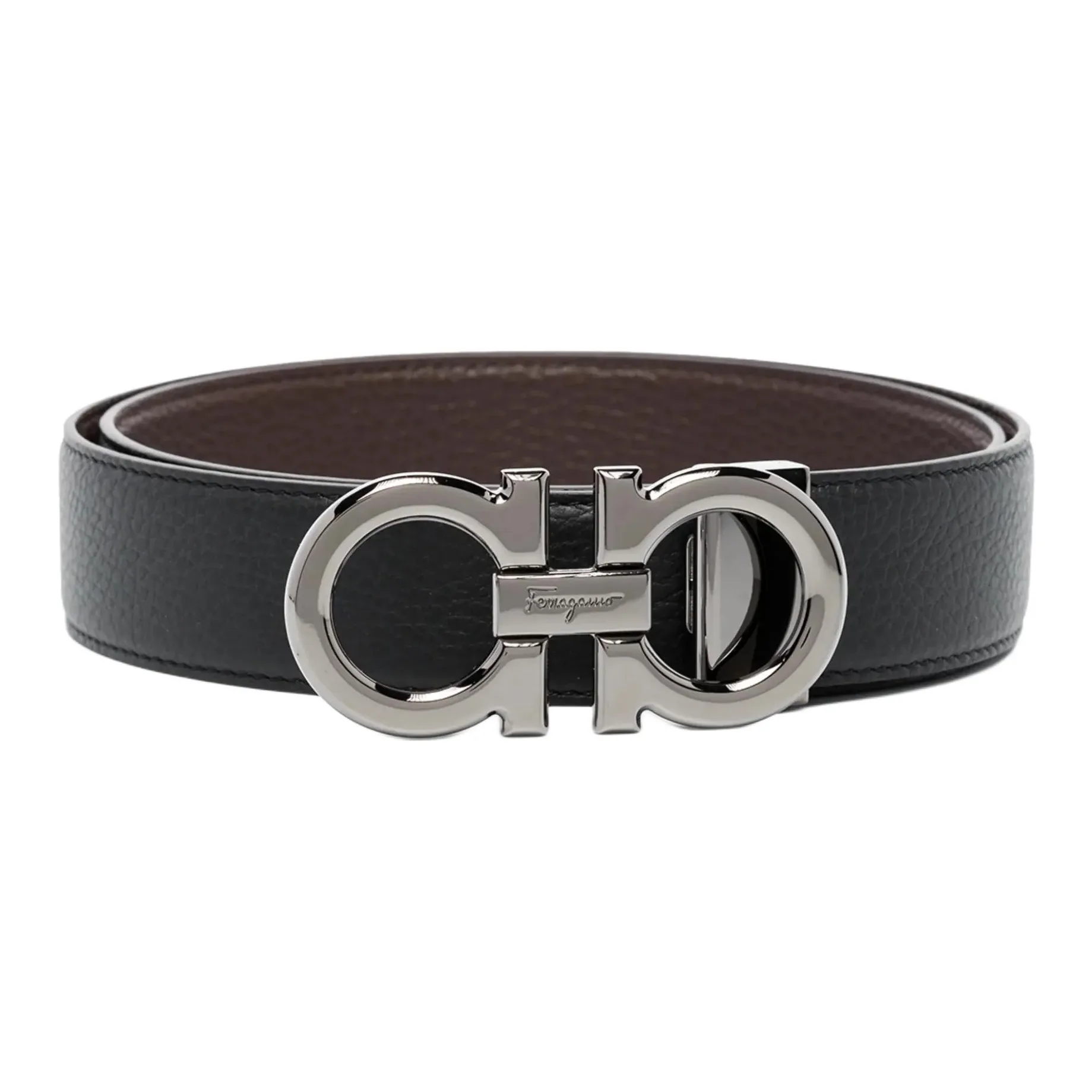 Ferragamo Gancini buckle Reversible Belt