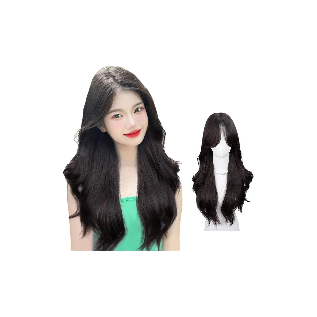 UMIFFA Разделенный на восемь кистей большой объем длинные кудрявые волосы парик женский