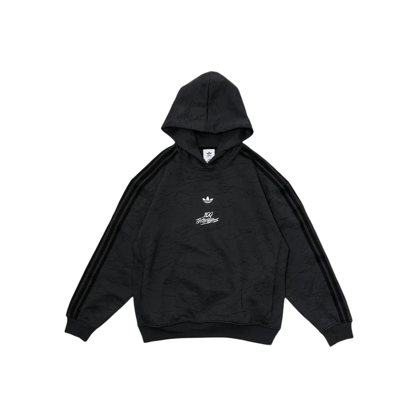 Adidas Originals x 100 Thieves SS25 Толстовка Унисекс Черный