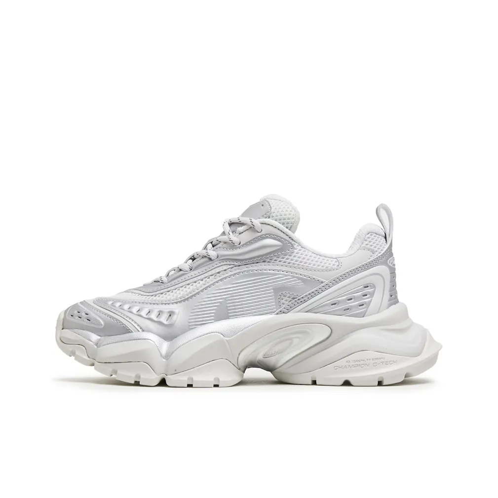 Champion Tooth Shark 2,0 Balance Low Top Массивные кроссовки Женские Серебристый Белый Фотонный Серый