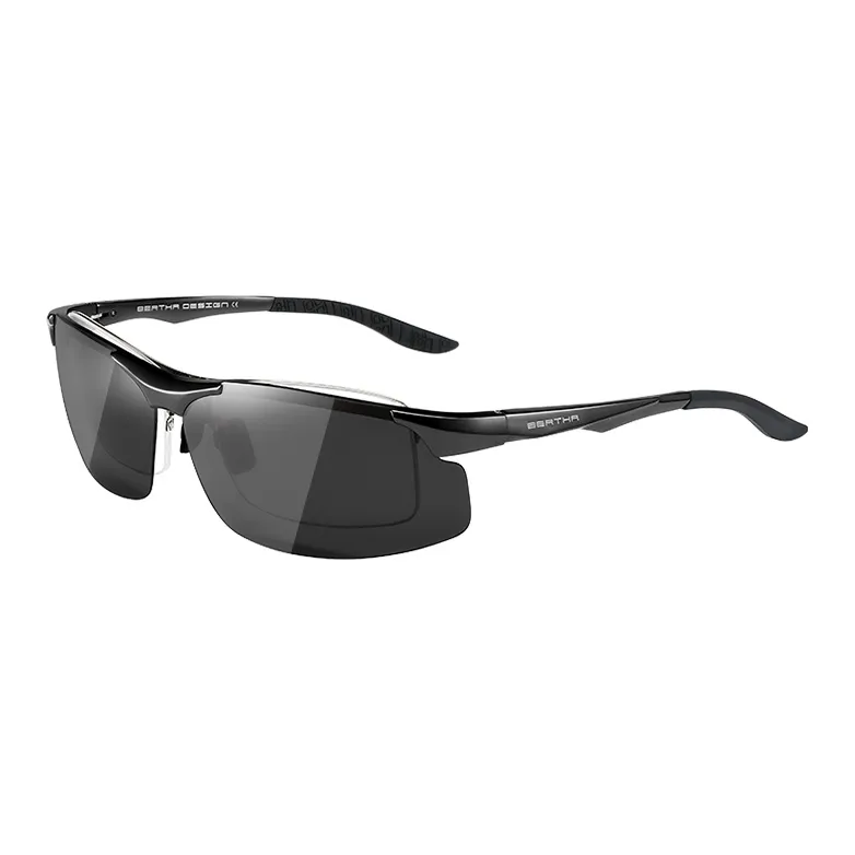 BERTHA Aluminum Magnesium Alloy Rubber Aviator Sunglasses Unisex