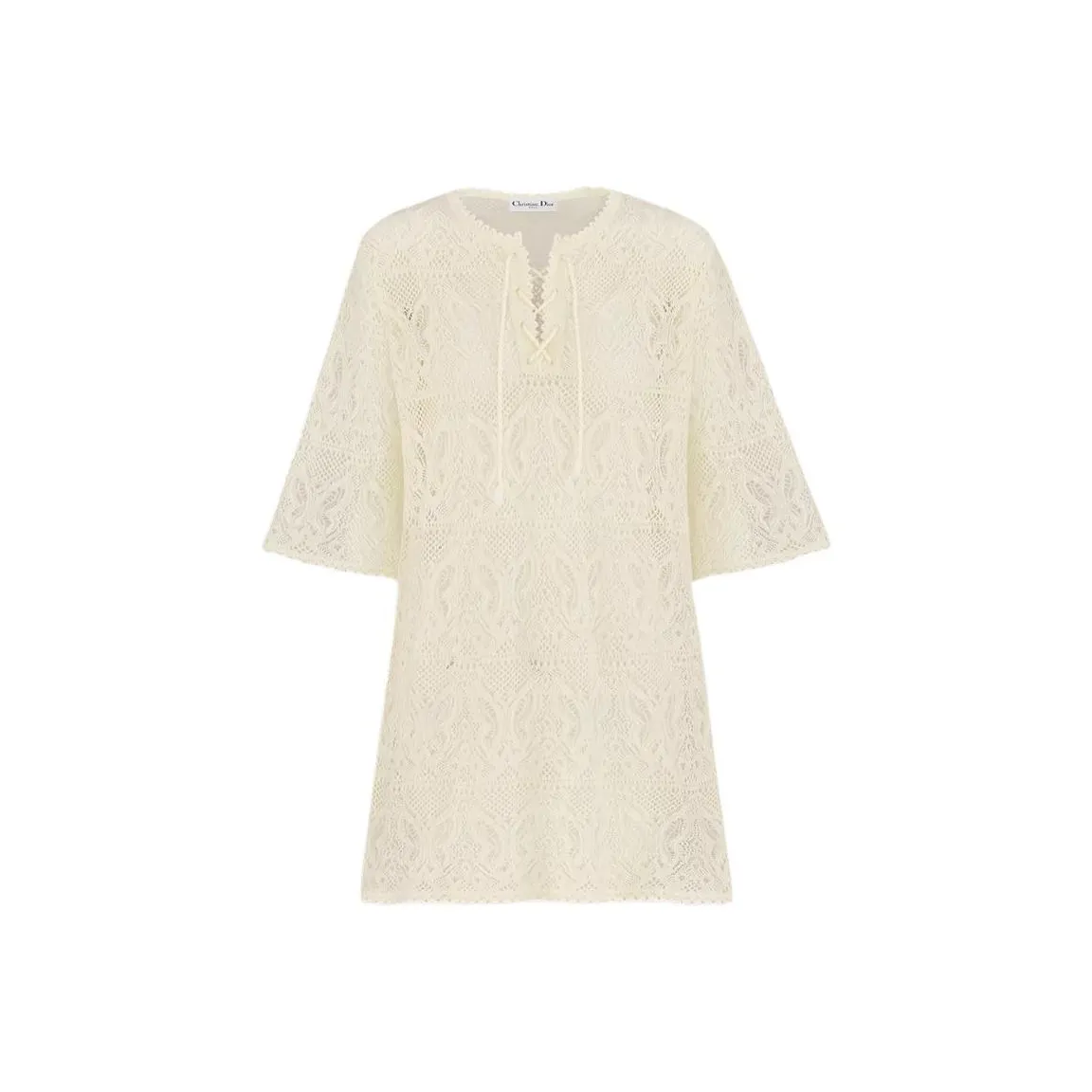 DIOR Long Sleeved Dress Women's Beige