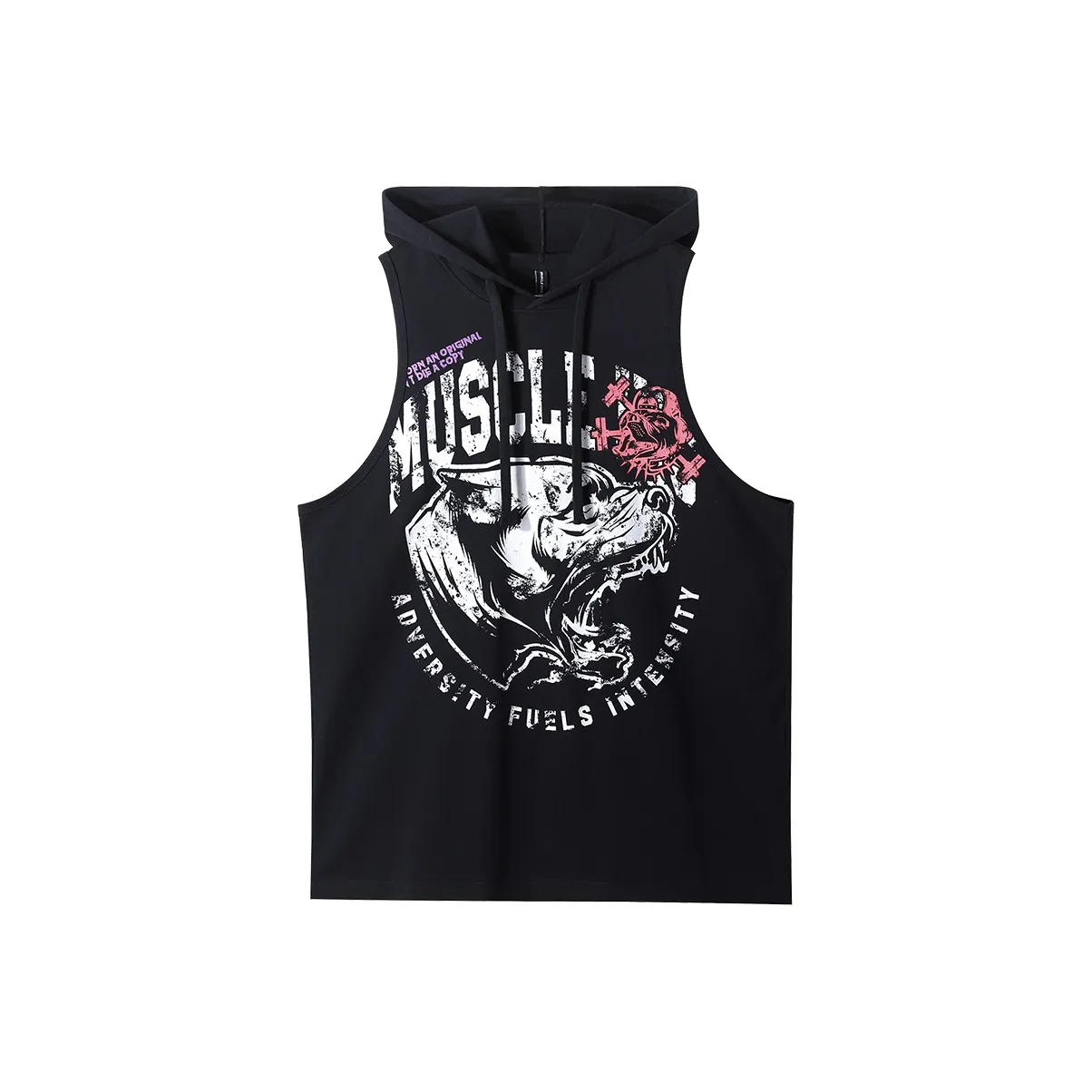 Muscle Dog Топ без рукавов Мужской Черный