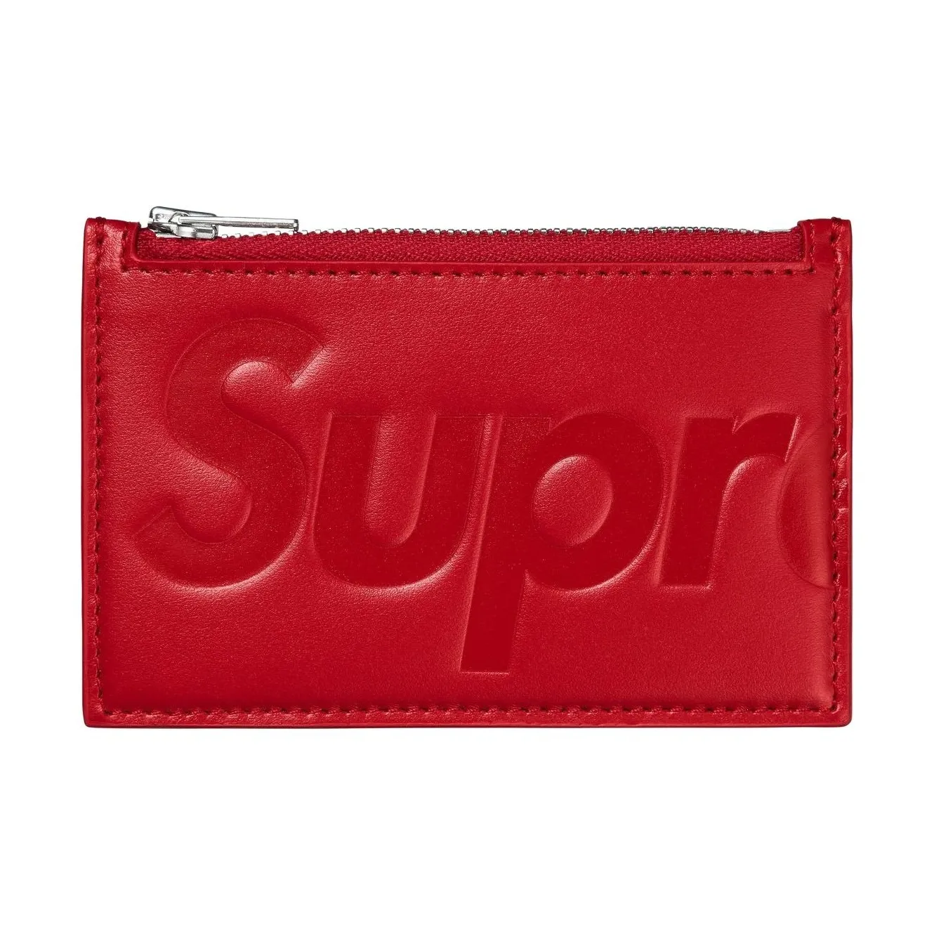 Supreme Кожа Картхолдер Унисекс Красный