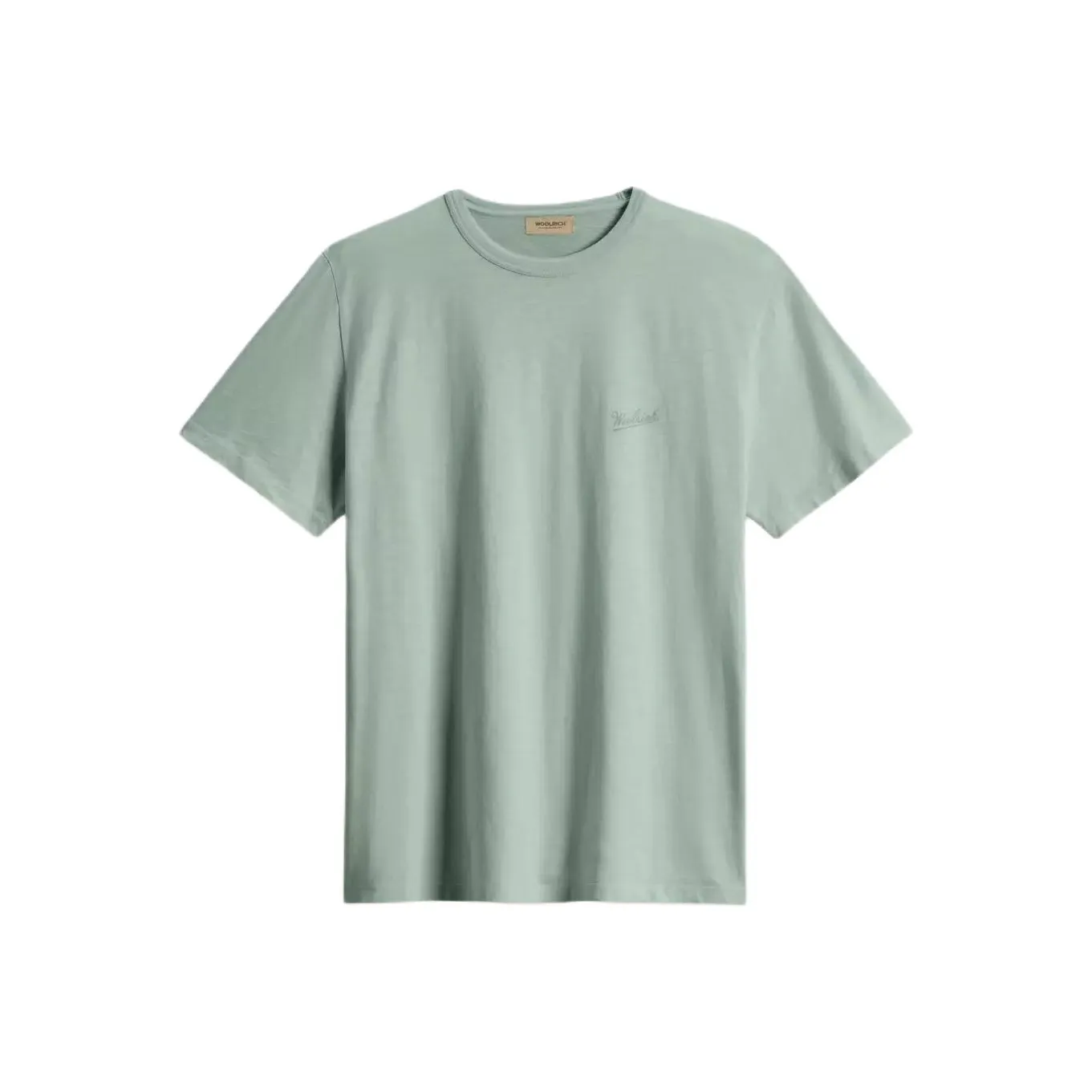 WOOLRICH SS25 T-Shirt Мужской Зеленый