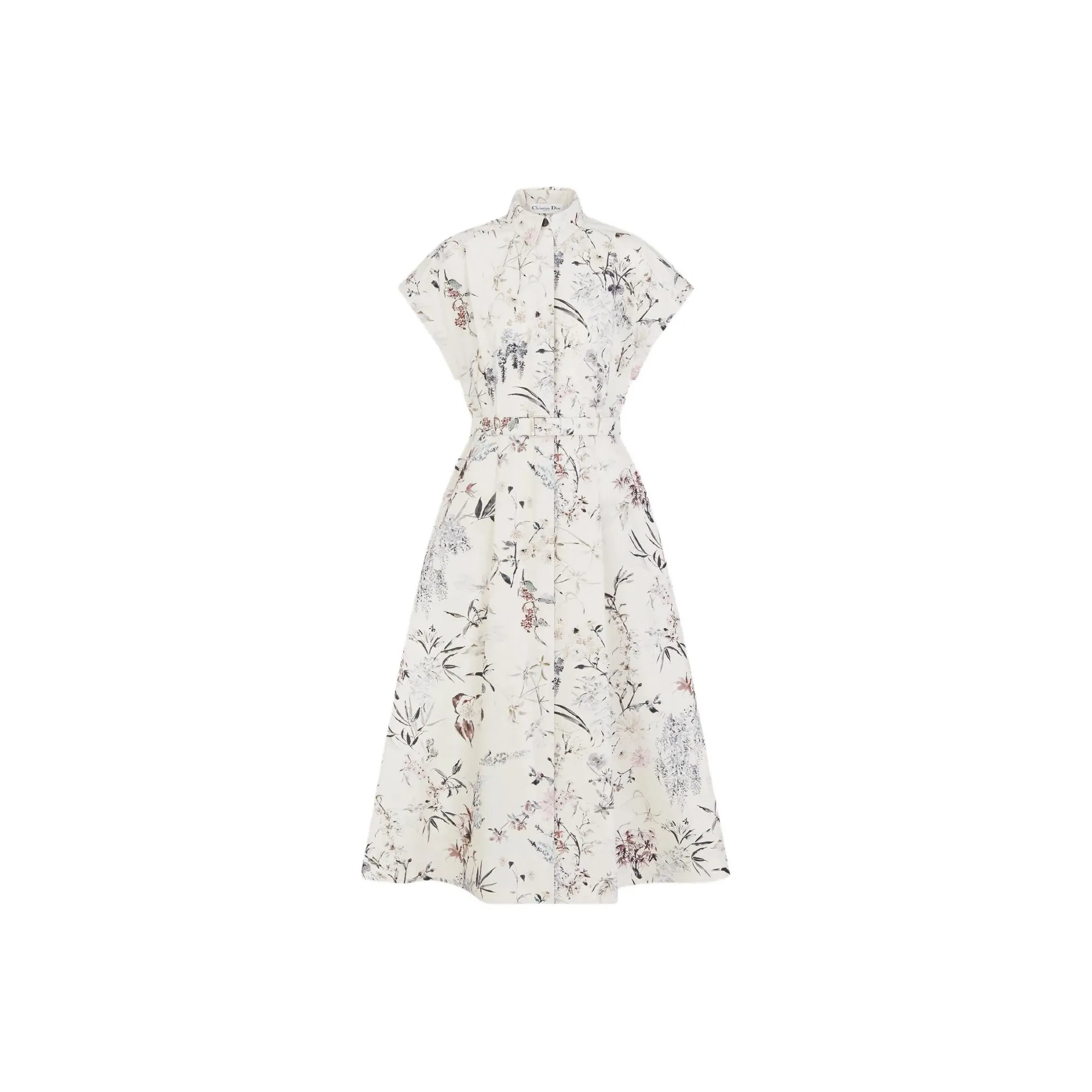 DIOR Short Sleeved Dress Women's White
