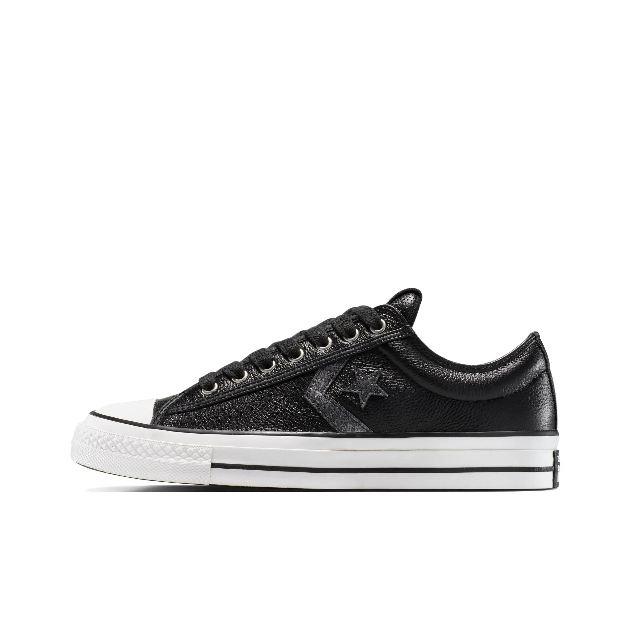 Converse Star Player 76 Low 'Metallic Black Leather'