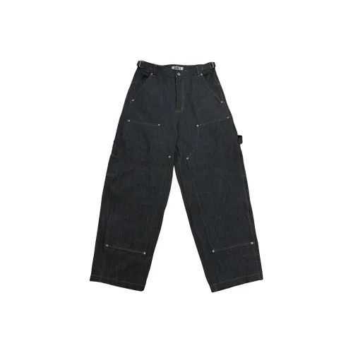 GRAILZ KOIN SEOUL Collaboration Индиго Унисекс Джинсы