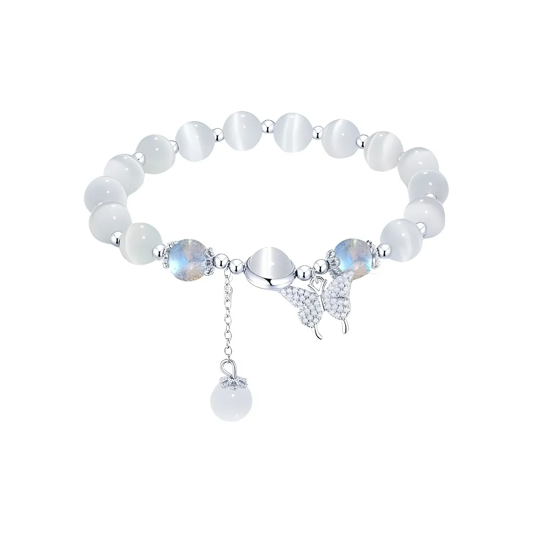 WINGSTOP Glass Cat Eye Bracelets Women's