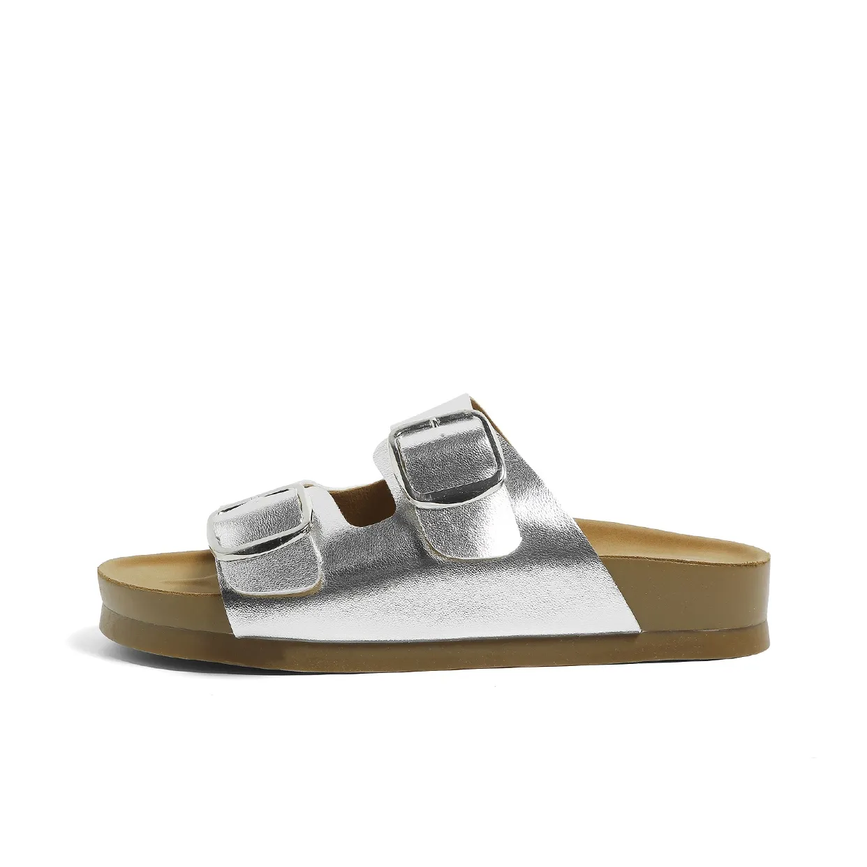 HUANQIU Слипоны противоскользящие устойчивые к запахам устойчивые к истиранию женские серебряные