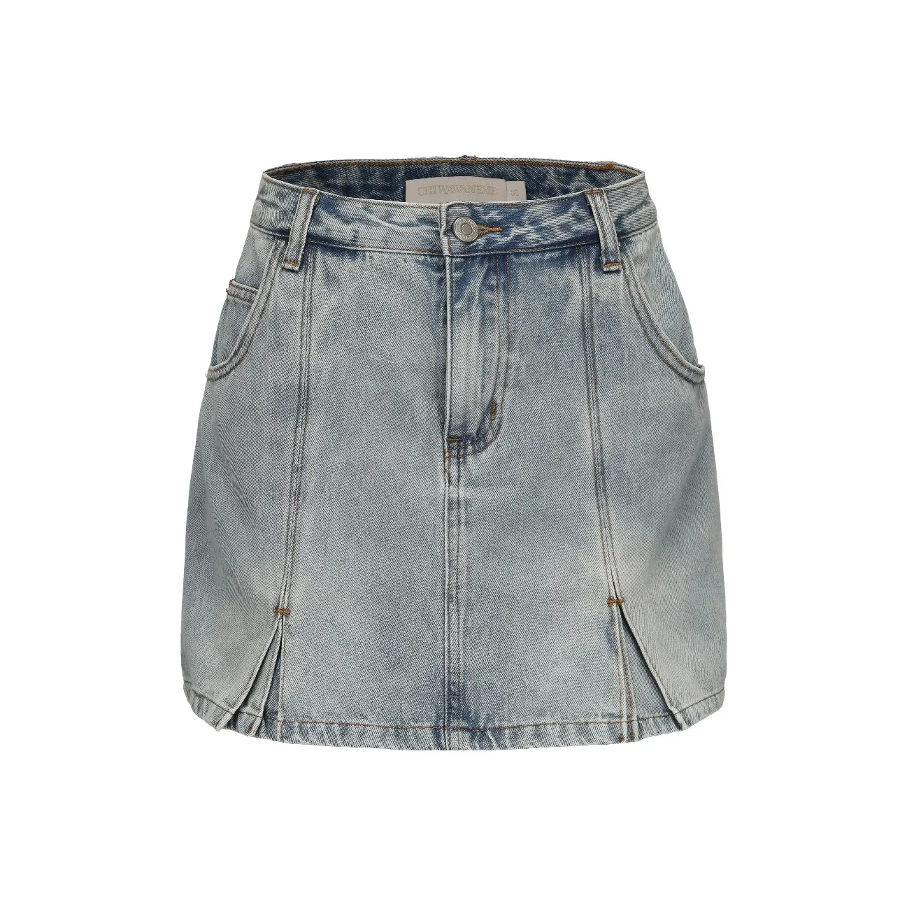 CHIWAWAMEME Джинсовые короткие юбки Женские