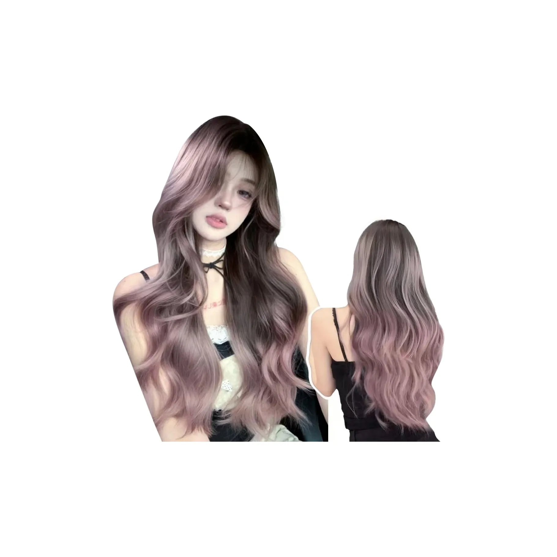 FYOSEE Manta Rose Парики Paris Разрисованный Everyday Natural Full Head Set