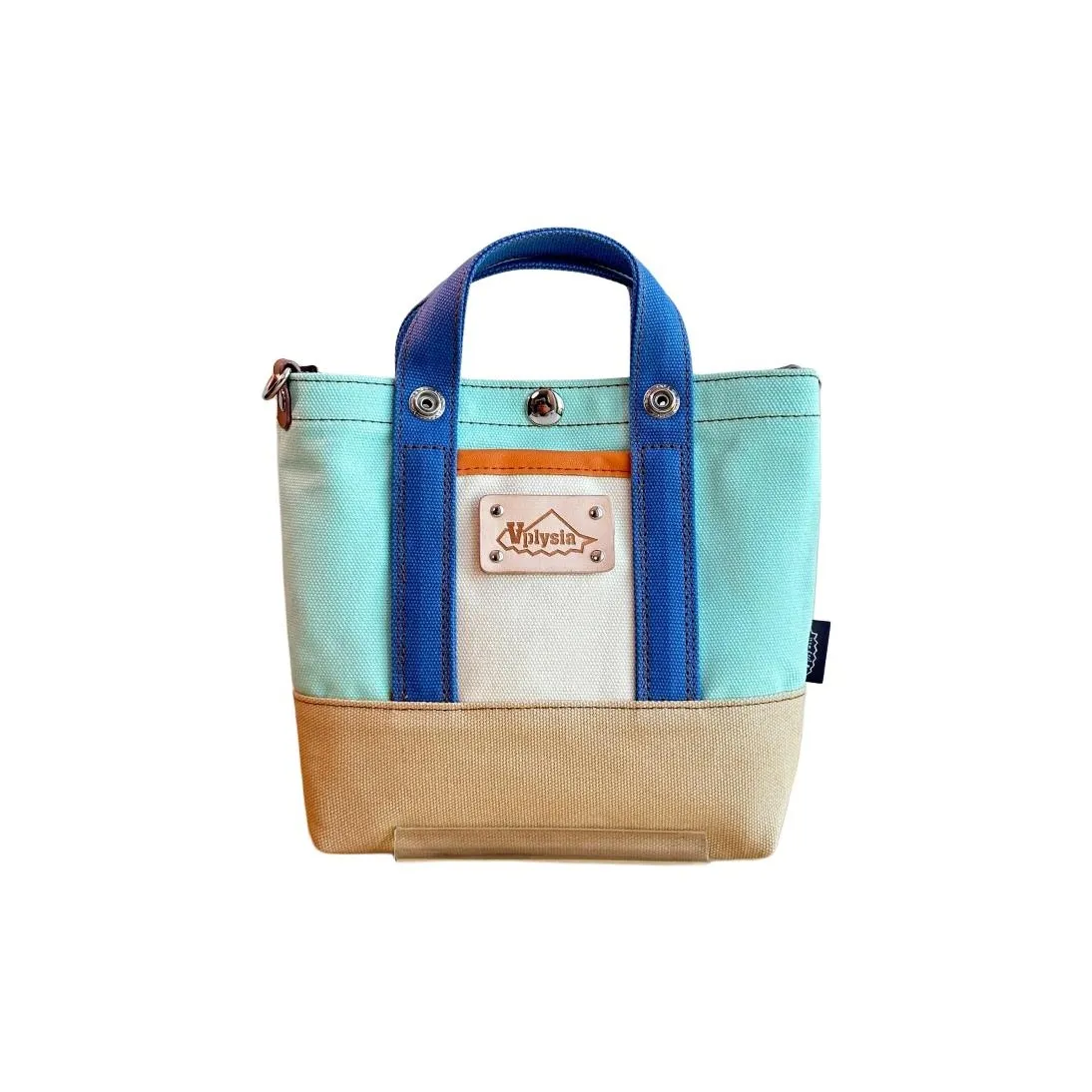 VPLYSIA Canvas Bag Small Women's Turquoise Brown