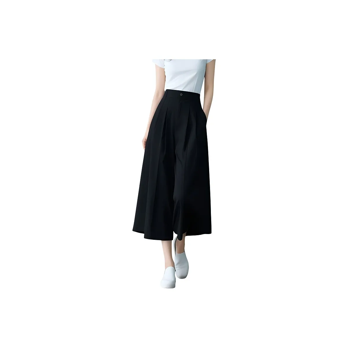 Late White Casual Pants Women's