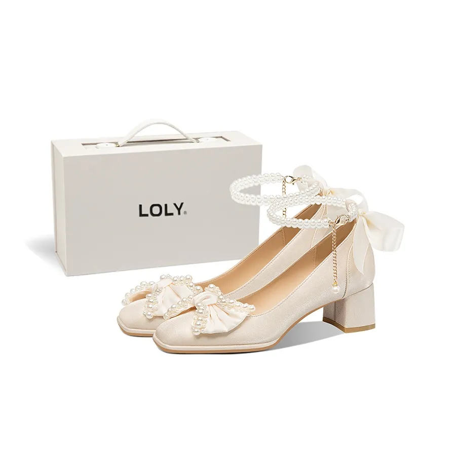 LOLY Грубый каблук Высокие каблуки Женские Цветочный Возлюбленная