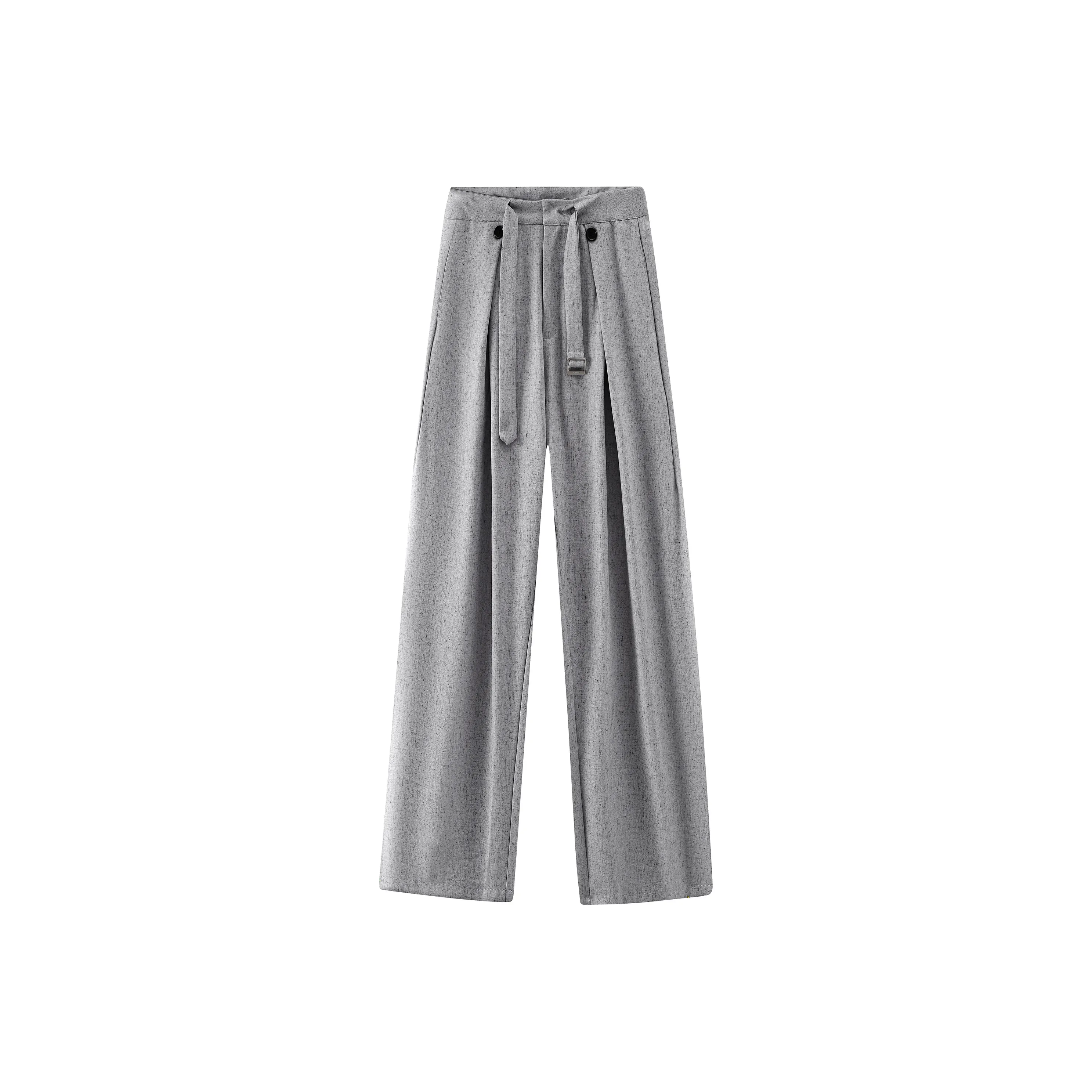 REMEFIT Льняной серый Унисекс Костюмные брюки