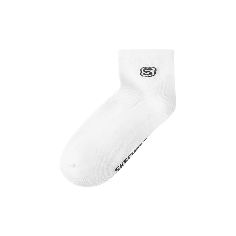 Skechers Низкие носки Мужские 1 упаковка Ярко-белый 0019