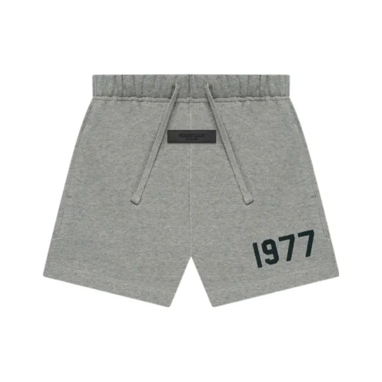 Fear Of God Essentials 1977 Series Короткие Шорты Темный Овсянка Детские Темный Овсянка