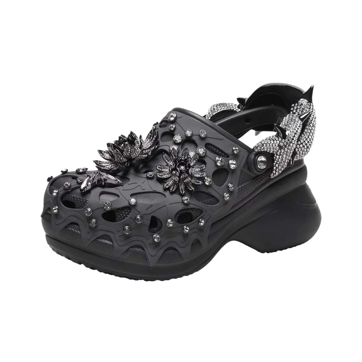 Crocs Classic Bae Clog Swarovski Black Women's