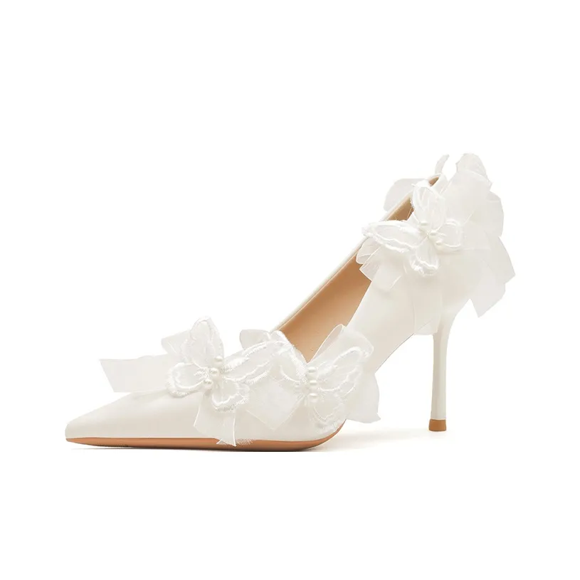 Varib Узкий каблук Высокие каблуки 8 см Женские Белые