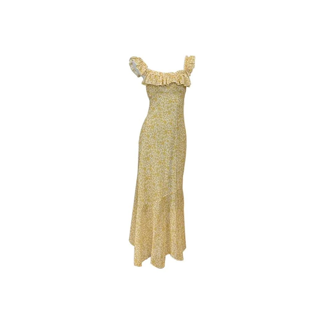 PAZZO Sleeveless Dresses Women's Yellow Daisy