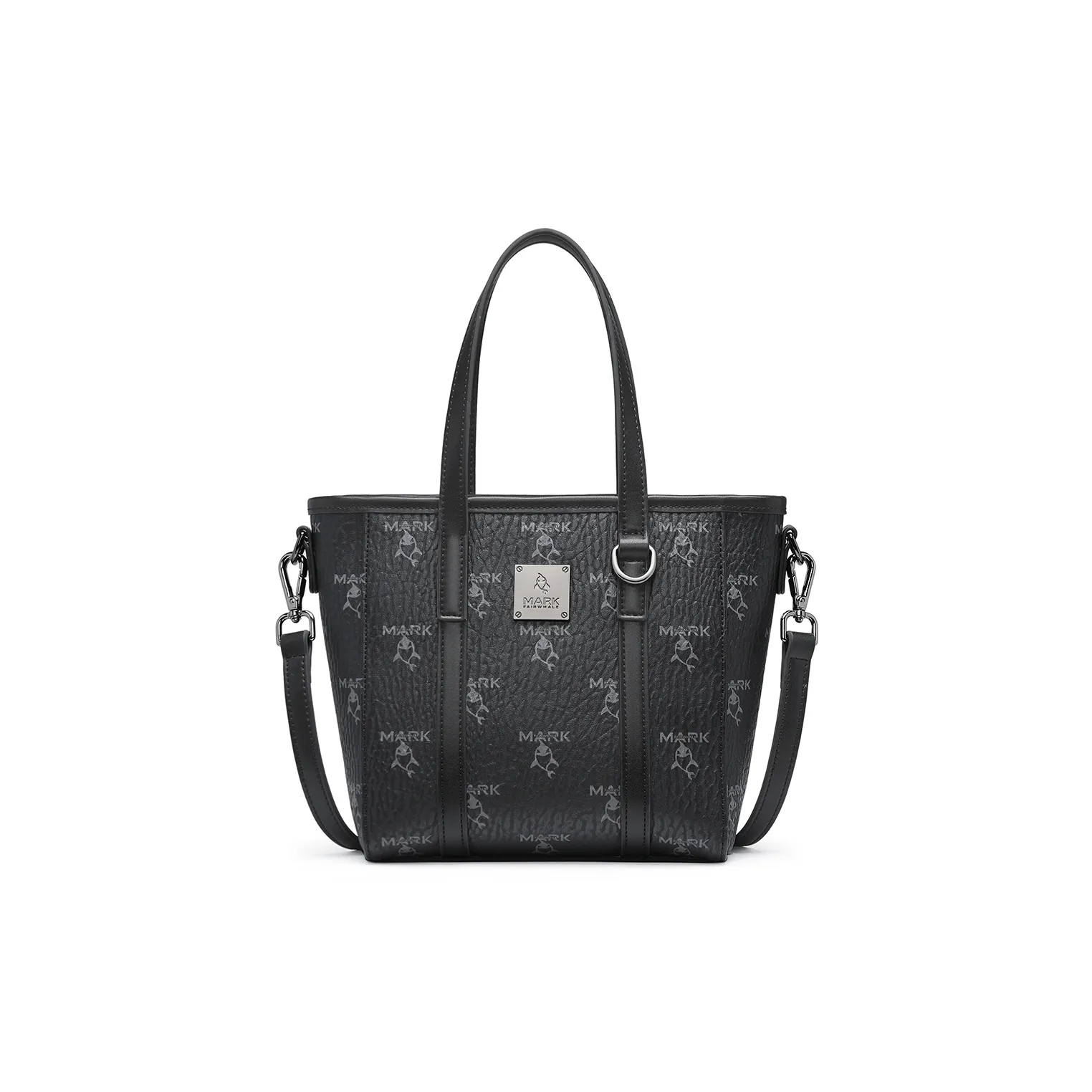 FAIRWHALE PVC Basket Bag, Shoulder Bag, Crossbody Bag, Handbag Women's Black