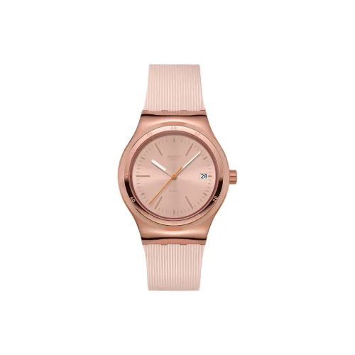 SWATCH Автоматический Механический Movement Унисекс Часы 50,6 мм Розовые