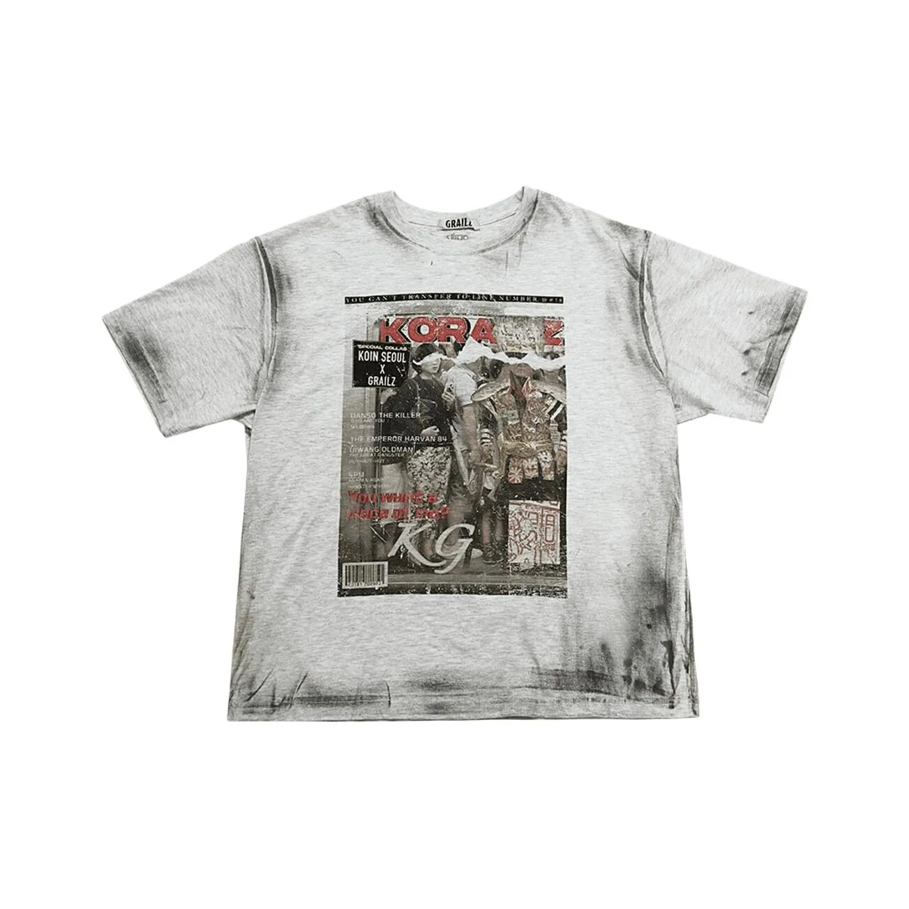 GRAILZ KOIN SEOUL Коллаборация SS25 T-рубашка Унисекс