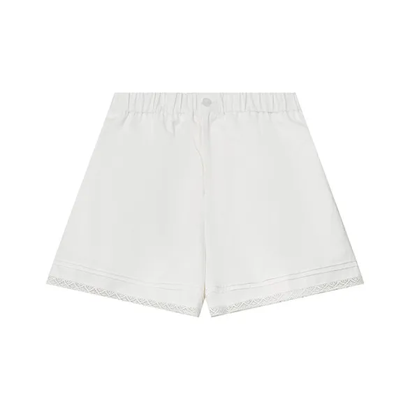ELF SACK Casual Shorts Women's Mother Of Pearl White