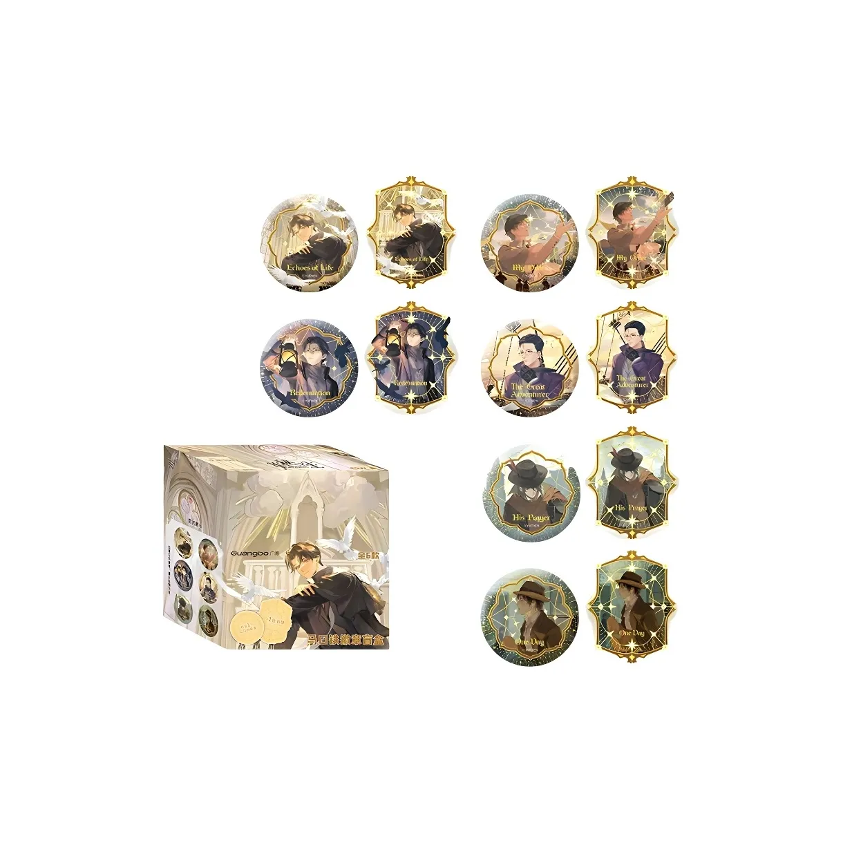 Кинбор Лорд OF The Mysteries Значок Mystery Коробка Аниме Жестяные Значки