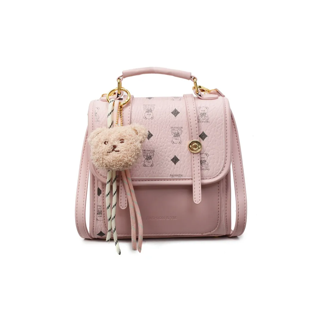 Yalu PU Backpack Women's Ecru/Dark Brown/Pink/Coffee/Black