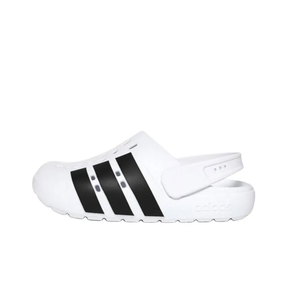 Adidas ADILETTE CLOGS Unisex White Black