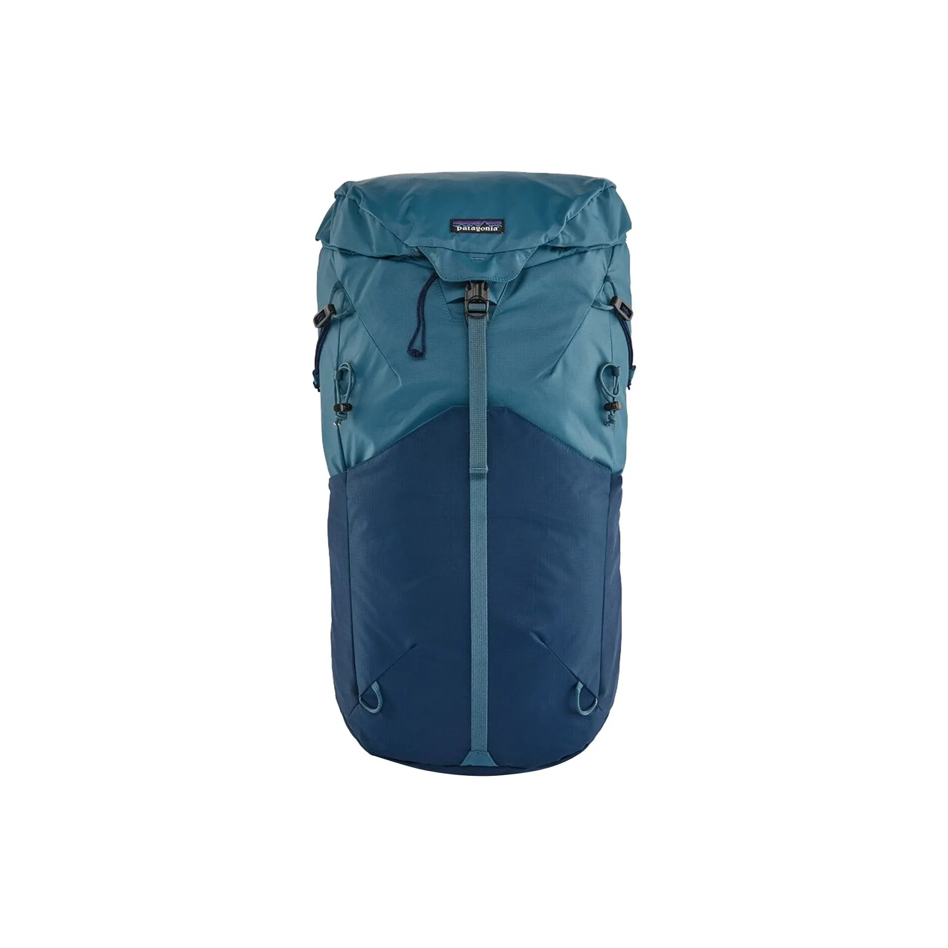Patagonia Nylon Outdoor Mountaineering Bag Backpack Regular Unisex Dark Blue & Light Blue