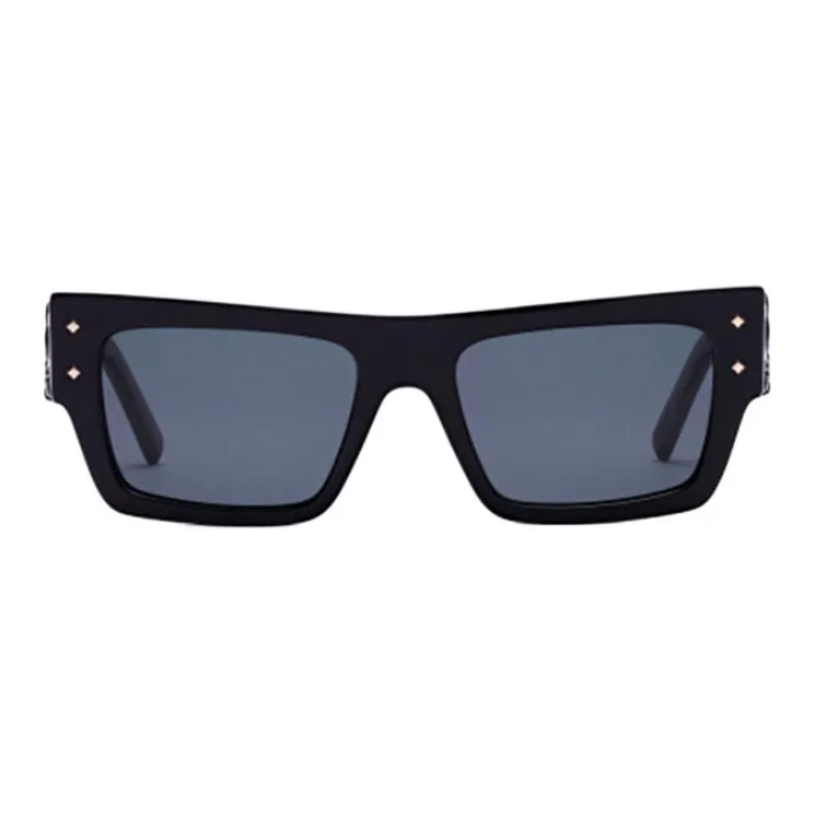 MCM Plate Frame Irregular Shape round-frame sunglasses Women's Blue