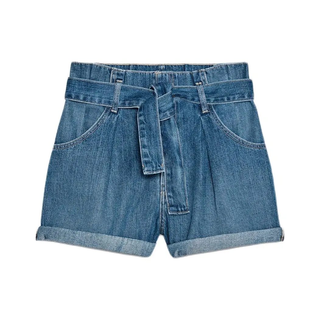 ZARA Trf Denim Shorts Women's Blue