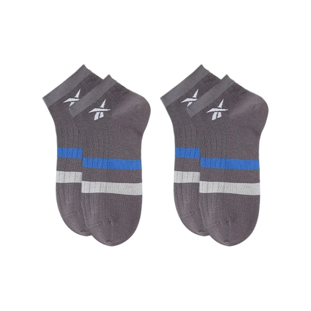 Reebok No Show Носки Унисекс 2 упаковки Темно-серый