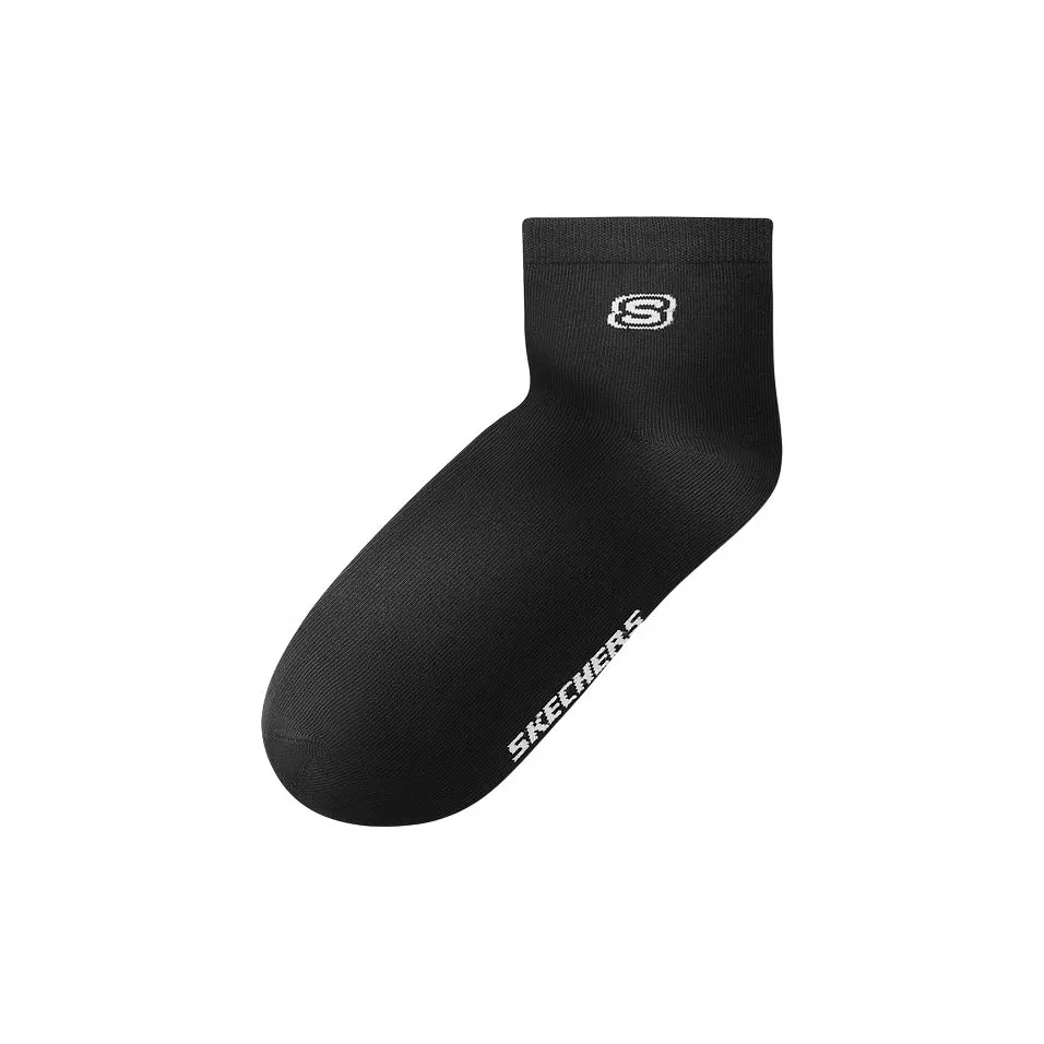 Skechers Низкие носки Мужские 1 упаковка Угольно-черный 0018