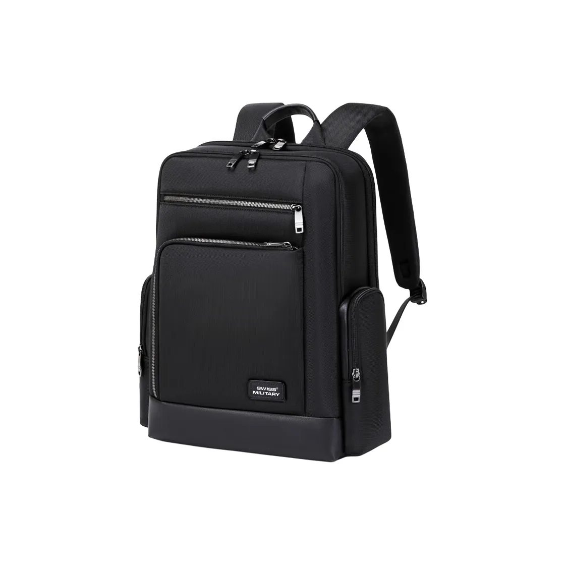 SWISS MILITARY Composite Fabric Backpack Unisex Black
